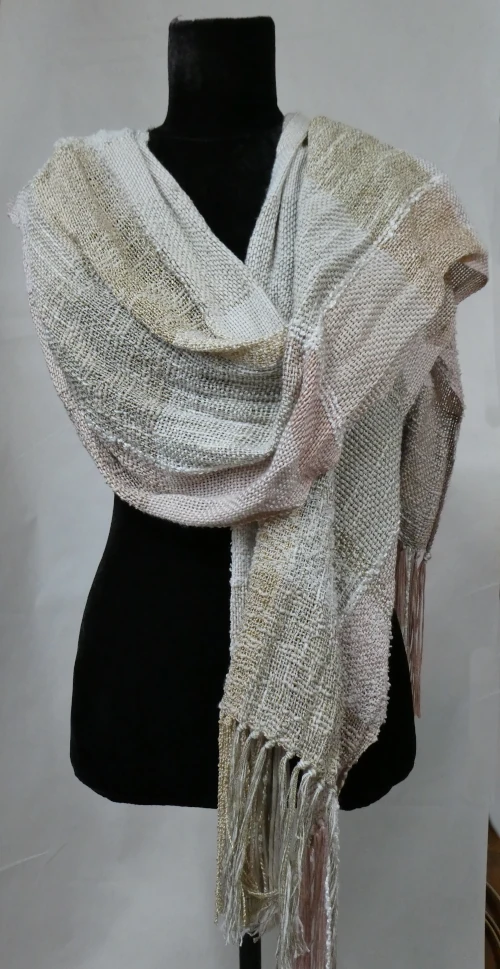 Seashell Pearl Scarf / Wrap - Image 5