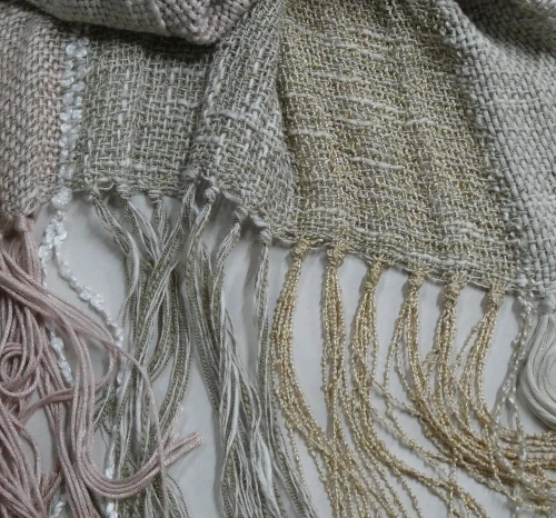Seashell Pearl Scarf / Wrap - Image 7